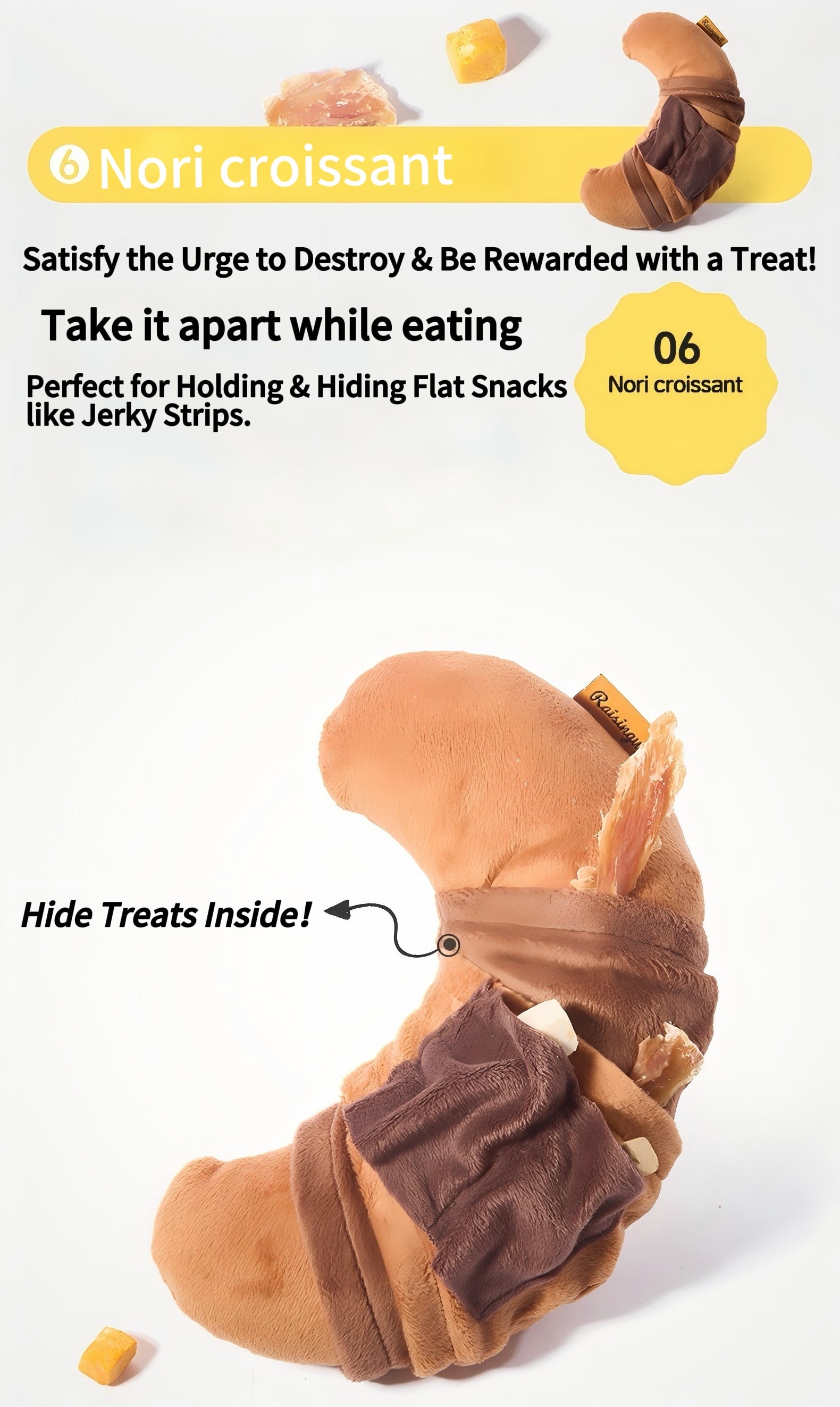 Croissant Enrichment Toy