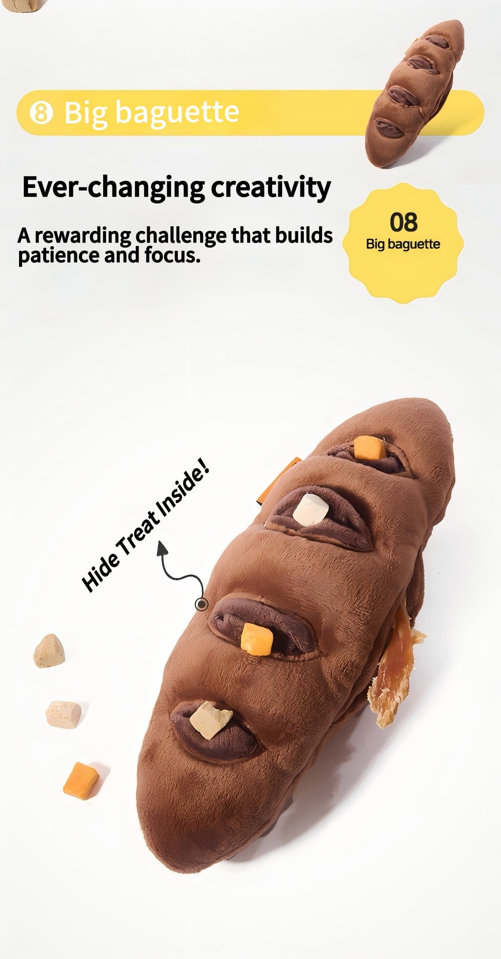 Baguette Enrichment Toy