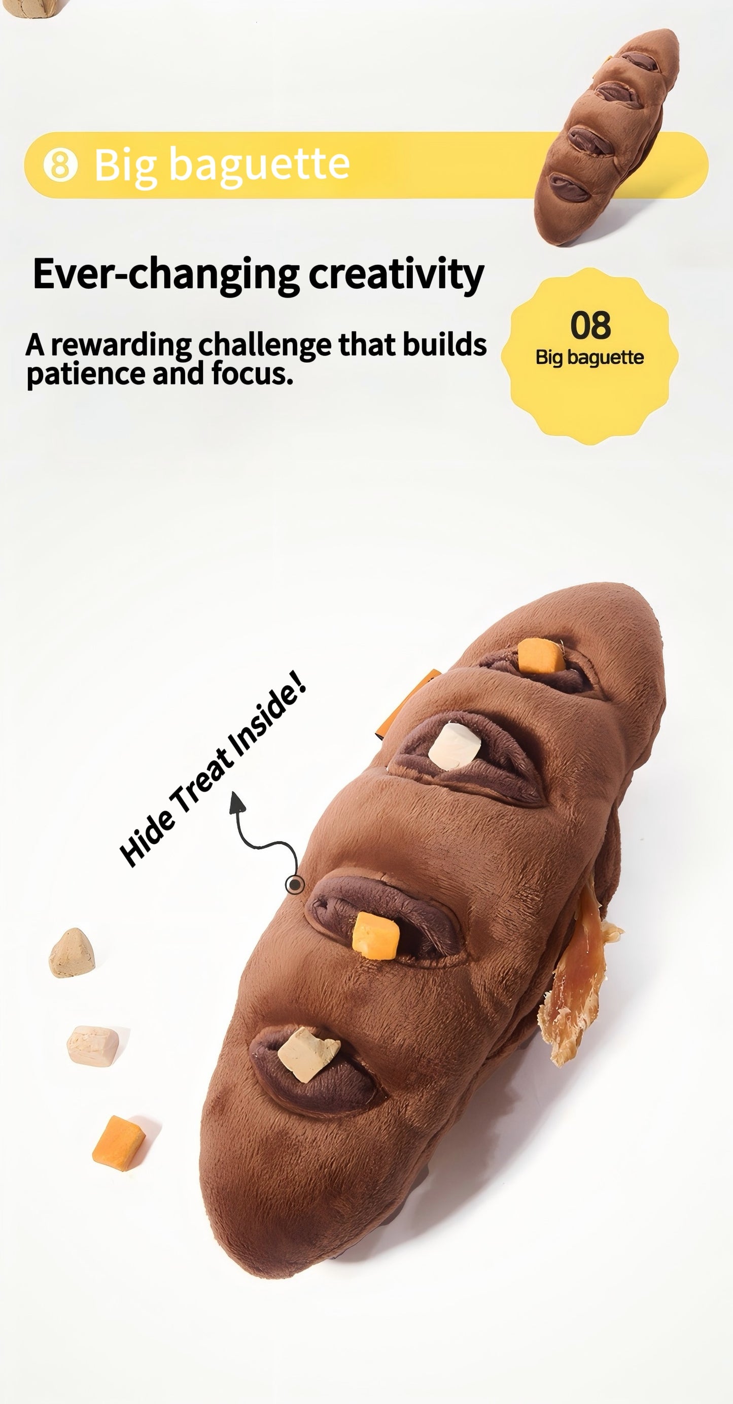 Baguette Enrichment Toy