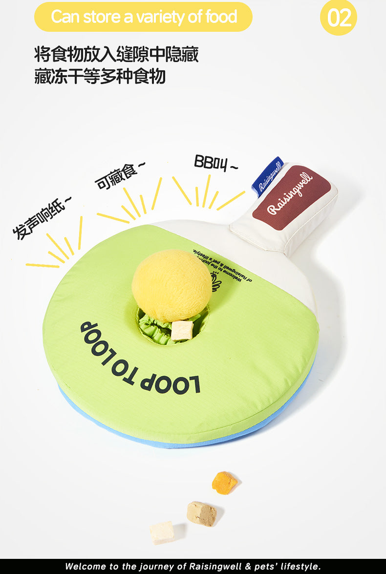 Table Tennis Racket Enrichment Toy