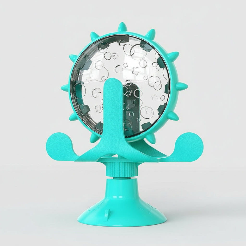 Food Spinning Windmill Treat Feeder for Cats