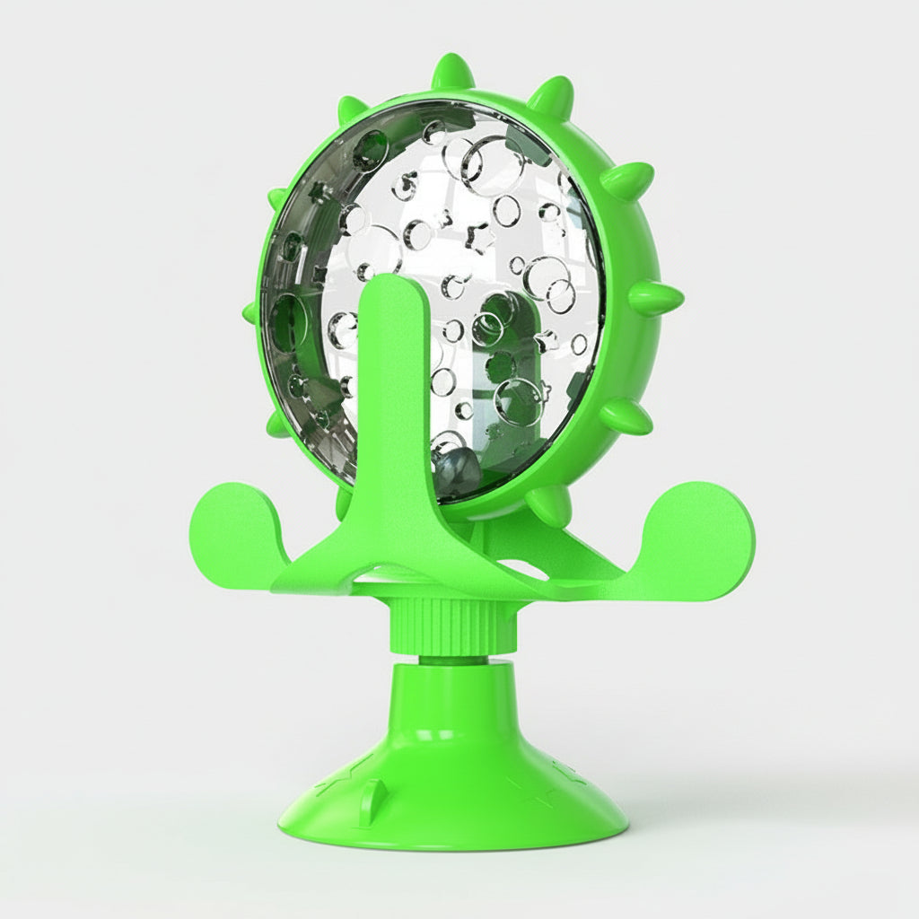 Food Spinning Windmill Treat Feeder for Cats