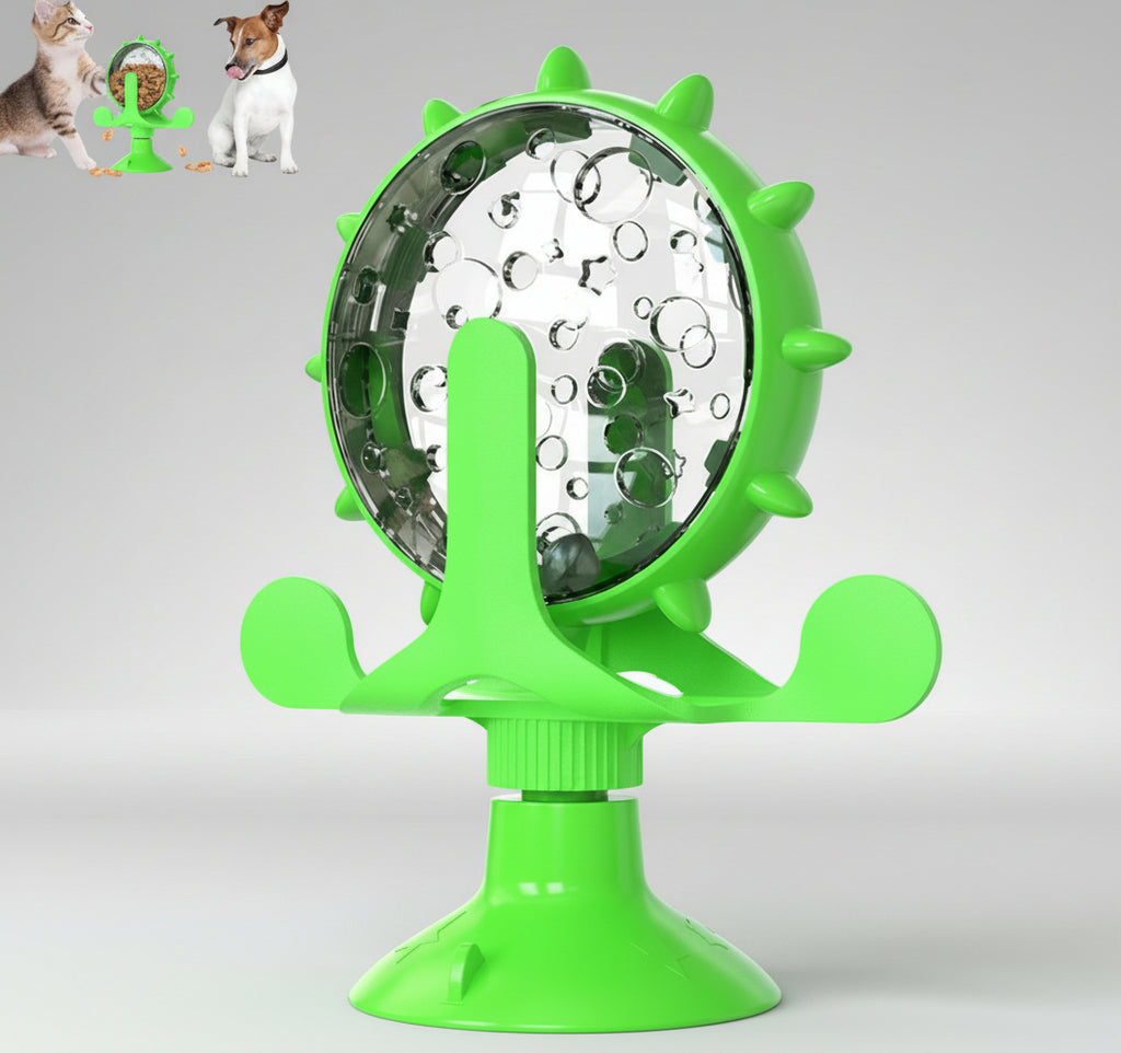 Food Spinning Windmill Treat Feeder for Cats