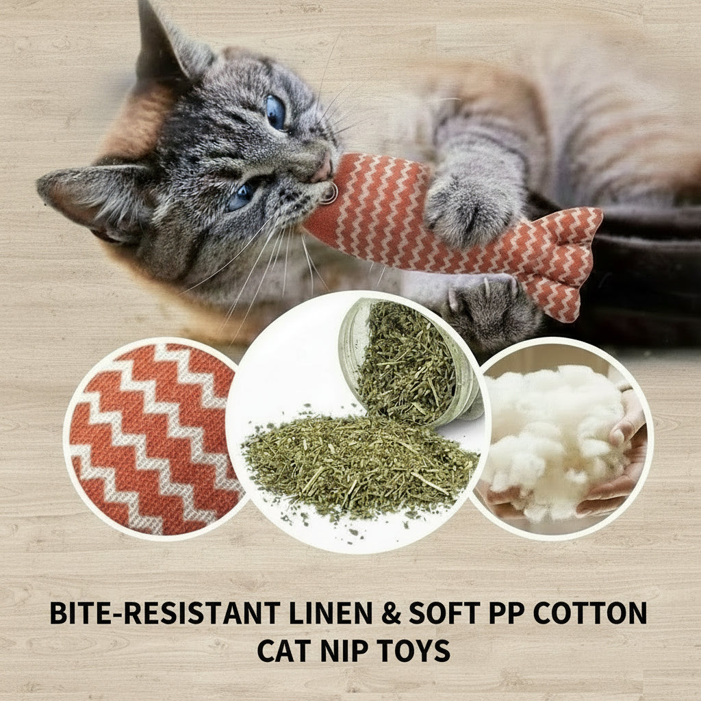 Catnip Fish Toys